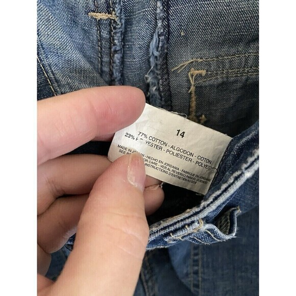 Gloria Vanderbilt jeans 14 Baggy Cargo Pockets Dark Wash Belted Y2k Streetwear - Picture 4 of 8